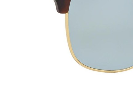 Okulary przeciwsłoneczne Ray-Ban Clubmaster Flash Lenses RB3016 114530 Browline Havana