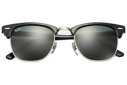 Okulary przeciwsłoneczne Ray-Ban Clubmaster Classic RB3016 W0365 Browline Czarne