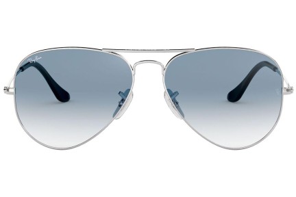 Okulary przeciwsłoneczne Ray-Ban Aviator Gradient RB3025 003/3F Pilotki (Aviator) Srebrne