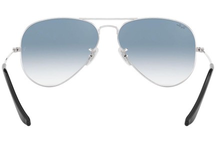 Okulary przeciwsłoneczne Ray-Ban Aviator Gradient RB3025 003/3F Pilotki (Aviator) Srebrne