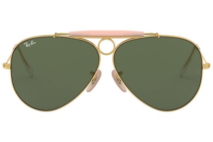 Okulary przeciwsłoneczne Ray-Ban Shooter Havana Collection RB3138 001 Pilotki (Aviator) Złote