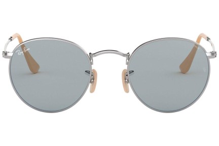 Okulary przeciwsłoneczne Ray-Ban Round Metal Evolve RB3447 9065I5 Okrągłe Srebrne