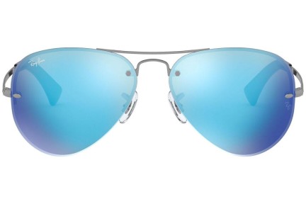 Okulary przeciwsłoneczne Ray-Ban RB3449 004/55 Pilotki (Aviator) Szare