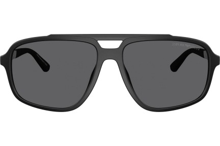 Okulary przeciwsłoneczne Emporio Armani EA4236U 5001T3 Polarized Kwadratowe Czarne