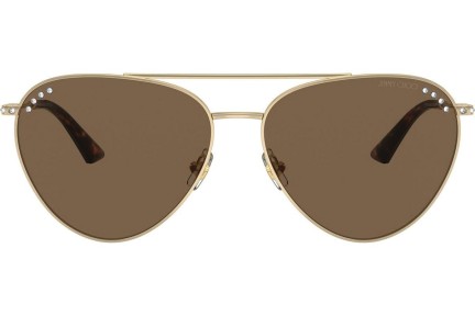 Okulary przeciwsłoneczne Jimmy Choo JC4002B 300673 Pilotki (Aviator) Złote