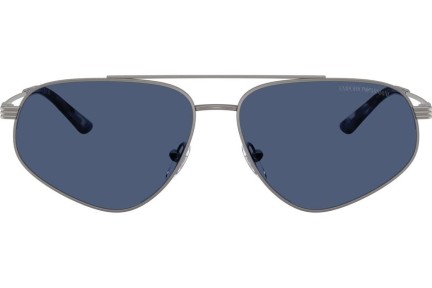 Okulary przeciwsłoneczne Emporio Armani EA2156 300380 Pilotki (Aviator) Szare