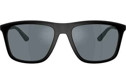 Okulary przeciwsłoneczne Emporio Armani EA4237 50016G Kwadratowe Czarne