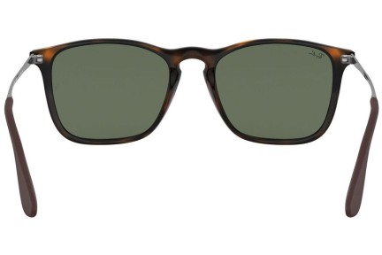 Okulary przeciwsłoneczne Ray-Ban Chris RB4187 710/71 Kwadratowe Havana