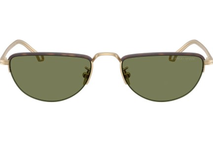 Okulary przeciwsłoneczne Giorgio Armani AR6166J 30022A Flat Top Złote