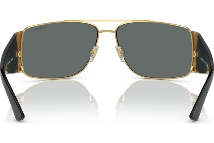 Okulary przeciwsłoneczne Versace VE2163 100281 Polarized Prostokątne Złote