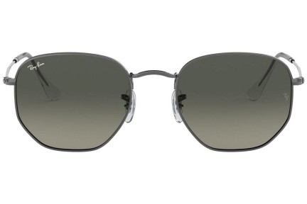 Okulary przeciwsłoneczne Ray-Ban Hexagonal Flat Lenses RB3548N 004/71 Okrągłe Szare