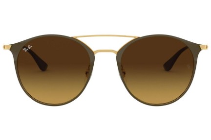 Okulary przeciwsłoneczne Ray-Ban RB3546 900985 Okrągłe Brązowe