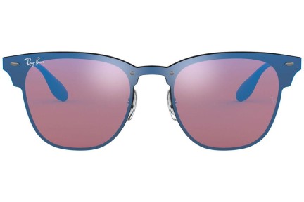 Okulary przeciwsłoneczne Ray-Ban Blaze Clubmaster Blaze Collection RB3576N 153/7V Browline Czarne