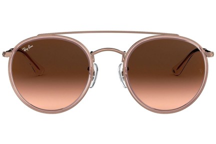 Okulary przeciwsłoneczne Ray-Ban Round Double Bridge RB3647N 9069A5 Okrągłe Różowe