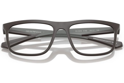 Okulary korekcyjne Emporio Armani EA3246 6186 Kwadratowe Brązowe