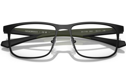 Okulary korekcyjne Emporio Armani EA1163 3001 Kwadratowe Czarne