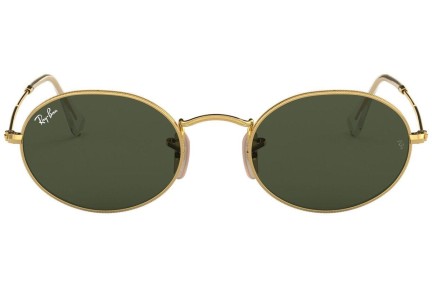 Okulary przeciwsłoneczne Ray-Ban Oval RB3547 001/31 Tiny Złote