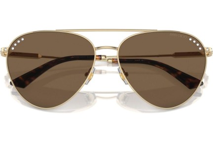 Okulary przeciwsłoneczne Jimmy Choo JC4002B 300673 Pilotki (Aviator) Złote