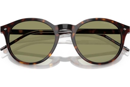 Okulary przeciwsłoneczne Giorgio Armani AR8211 587914 Okrągłe Havana