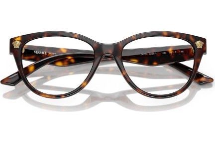 Okulary korekcyjne Versace VE3365U 108 Kocie oczy Havana