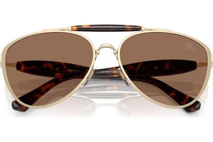 Okulary przeciwsłoneczne Burberry BE3160 110973 Pilotki (Aviator) Złote