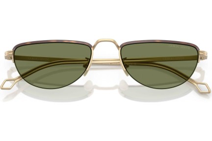 Okulary przeciwsłoneczne Giorgio Armani AR6166J 30022A Flat Top Złote