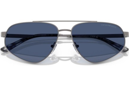 Okulary przeciwsłoneczne Emporio Armani EA2156 300380 Pilotki (Aviator) Szare