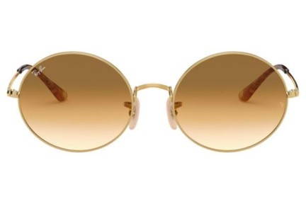 Okulary przeciwsłoneczne Ray-Ban Oval RB1970 914751 Okrągłe Złote