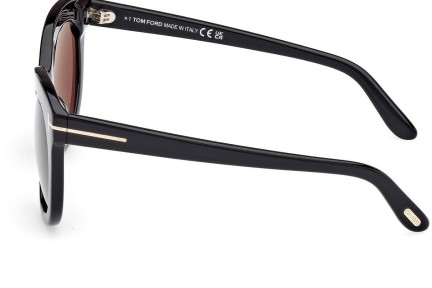 Okulary przeciwsłoneczne Tom Ford Odette FT1189 01E Kocie oczy Czarne