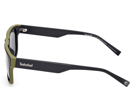 Okulary przeciwsłoneczne Timberland TB00025 02R Polarized Kwadratowe Czarne