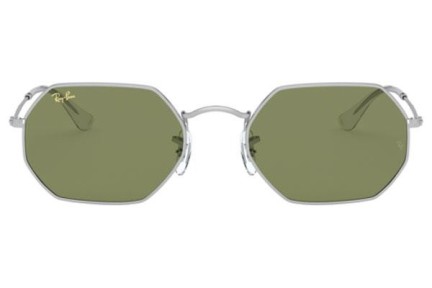 Okulary przeciwsłoneczne Ray-Ban Octagonal RB3556 91984E Okrągłe Srebrne