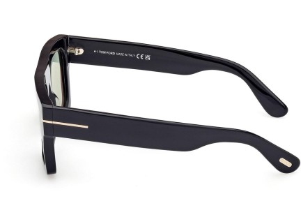 Okulary przeciwsłoneczne Tom Ford Fausto FT0711 01N Flat Top Czarne