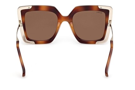 Okulary przeciwsłoneczne Max Mara Design 4 MM0051 53E Kocie oczy Havana