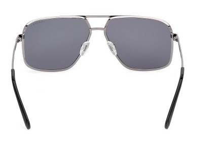 Okulary przeciwsłoneczne Guess GU00167 09D Polarized Pilotki (Aviator) Srebrne