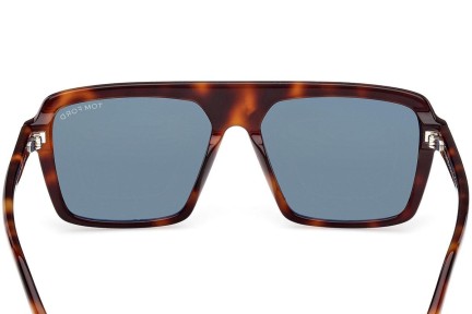 Okulary przeciwsłoneczne Tom Ford Vincent FT1176 53N Kwadratowe Havana