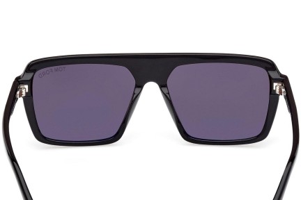 Okulary przeciwsłoneczne Tom Ford Vincent FT1176 01A Kwadratowe Czarne