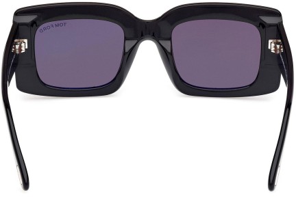 Okulary przeciwsłoneczne Tom Ford Brigitta FT1188 01A Prostokątne Czarne