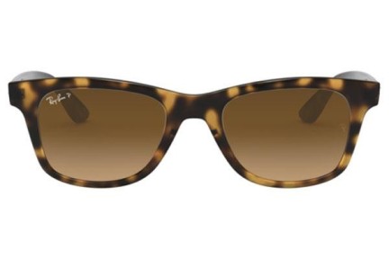 Okulary przeciwsłoneczne Ray-Ban RB4640 710/M2 Polarized Kwadratowe Havana