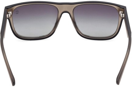 Okulary przeciwsłoneczne Timberland TB00025 45D Polarized Kwadratowe Brązowe