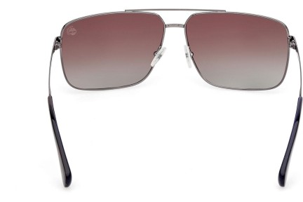 Okulary przeciwsłoneczne Timberland TB00030 06H Polarized Pilotki (Aviator) Srebrne