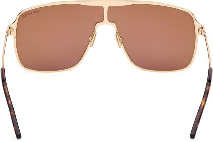 Okulary przeciwsłoneczne Tom Ford Zappa FT1173 30E Kwadratowe Złote