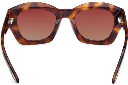 Okulary przeciwsłoneczne Tom Ford Guilliana FT1083 53F Kwadratowe Havana