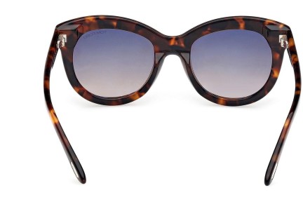 Okulary przeciwsłoneczne Tom Ford Odette FT1189 52F Kocie oczy Havana