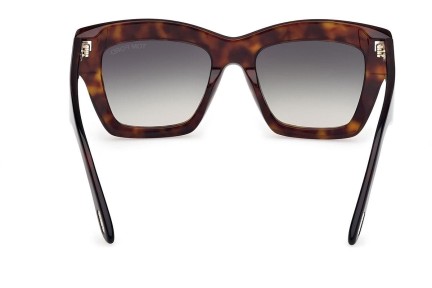 Okulary przeciwsłoneczne Tom Ford Luna FT1191 52B Kocie oczy Havana