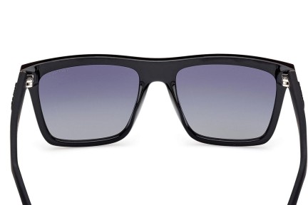 Okulary przeciwsłoneczne Guess GU00166 01D Polarized Kwadratowe Czarne