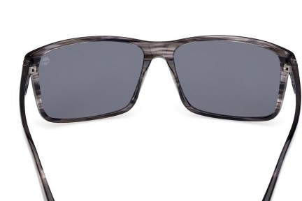 Okulary przeciwsłoneczne Timberland TB00032 01R Polarized Kwadratowe Szare