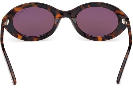 Okulary przeciwsłoneczne Tom Ford Carmen FT1186 52E Owalne Havana