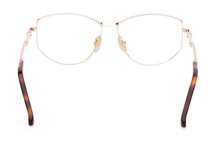 Okulary korekcyjne Max Mara MM5153 028 Kocie oczy Złote