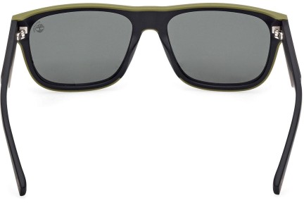 Okulary przeciwsłoneczne Timberland TB00025 02R Polarized Kwadratowe Czarne