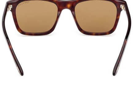 Okulary przeciwsłoneczne Tom Ford Barron FT1179 52E Kwadratowe Havana